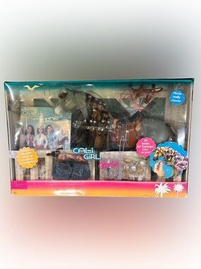 Vintage Mattel Barbie Cali Girl Topanga Horse Playset 2004